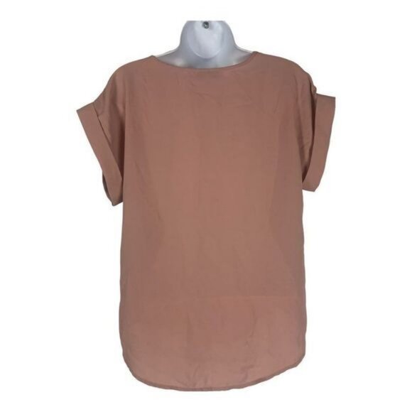 Speed Limit Womens Blush Pink Blouse With Shoulder Button Detail Size Large - Picture 9 of 9